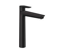 hansgrohe Talis E mezclador monomando de lavabo 240, residuos emergentes, proyección de 183mm, 71716670, Color: negro mate