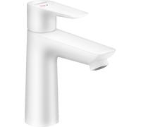 hansgrohe Talis E mezclador monomando de lavabo 110 CoolStart, sin residuos emergentes, proyección de 112 mm, 71714700, Color: blanco mate