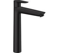 hansgrohe Talis E mezclador monomando de lavabo 240, residuos emergentes, proyección de 183mm, 71716670, Color: negro mate