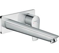 hansgrohe Talis E mezclador monomando de lavabo empotrado, montado en la pared, válvula de colador desbloqueable, proyección de 225mm, 71734000, Color: cromado