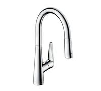 Hansgrohe Talis M51 - Grifo monomando de fregadero 200 con ducha extraíble, cromo 72813000
