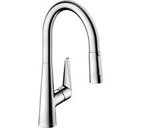 hansgrohe Talis M51 Mezclador monomando de cocina 200, 2 tipos de chorro, Eco, 72817000, Color: cromado