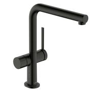 Hansgrohe Talis M54 - Grifo para fregadero, con válvula de cierre para el grifo, cromo negro cepillado 72827340