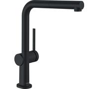 hansgrohe Talis M54 mezclador de cocina monomando 270, caño extraíble, 1 jet, 72808670, Color: negro mate