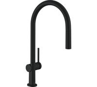 Hansgrohe M54 - Grifo de fregadero Talis con salida extraíble, negro mate 72802670
