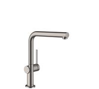 hansgrohe Talis M54 Monomando de cocina 270, 1 jet, 72840340, Color: Cromo negro cepillado
