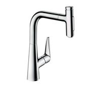 Hansgrohe Talis Select M51 - Grifo de fregadero con caño extraíble, cromo 72824000