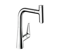 Hansgrohe Talis Select M51 - Grifo monomando de fregadero 220, con caño extraíble, cromo 72822000