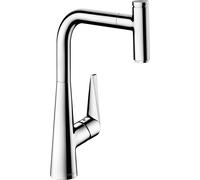 hansgrohe Talis Select M51 monomando de cocina 300, caño extraíble, 1 tobera, 72821000, Color: cromado