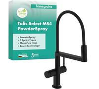 Hansgrohe Talis Select M54 PowderSpray grifo de cocina de pie negro 72861670