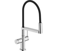Hansgrohe Talis Select M54 PowderSpray grifo de cocina de pie cromo-negro 72861000