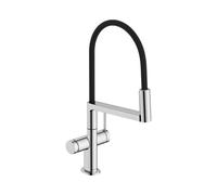 Hansgrohe Talis Select M54 PowderSpray grifo de cocina de pie cromo-negro 72861000