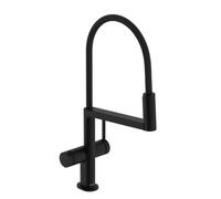 Hansgrohe Talis Select M54 PowderSpray - Grifo de fregadero con brazo flexible y ducha, EcoSmart, negro mate 72861670
