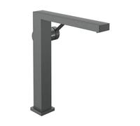 Hansgrohe Tecturis E - Grifo para lavabo con desagüe Push-Open, CoolStart, EcoSmart+, cromo negro cepillado 73070340