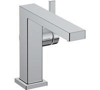 hansgrohe Tecturis E Fine - grifo lavabo sin desagüe, ahorro de energía (CoolStart), grifo monomando lavabo 133 mm, mezclador monomando lavabo ahorro de agua (EcoSmart+), cromo, 73021000