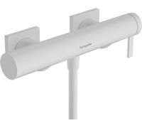 hansgrohe Tecturis E, grifo de ducha visto para 1 función, grifo monomando ducha, mezclador monomando de ducha, blanco mate
