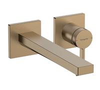 Hansgrohe Grifo lavabo empotrado Tecturis E 73051140 – Monomando, EcoSmart, bronce cepillado
