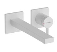 hansgrohe Tecturis E mezclador monomando de lavabo, empotrado, proyección 225mm, juego de desagüe, EcoSmart+, 73051700, Color: Blanco Mate
