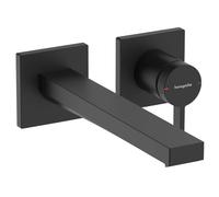 Hansgrohe Tecturis E - Grifo empotrado de lavabo, montaje de 2 orificios, EcoSmart, negro mate 73051670