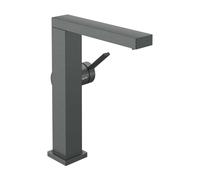 Hansgrohe Tecturis E - Grifo para lavabo con desagüe Push-Open, CoolStart, EcoSmart+, cromo negro cepillado 73060340