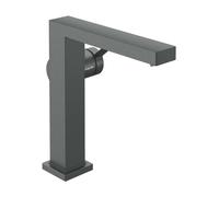 Hansgrohe Tecturis E - Grifo para lavabo con desagüe Push-Open, CoolStart, EcoSmart+, cromo negro cepillado 73040340