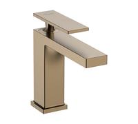 hansgrohe Tecturis E mezclador monomando de lavabo 110, proyección 144mm, sin juego de desagüe, EcoSmart+, 73011140, Color: Bronce cepillado