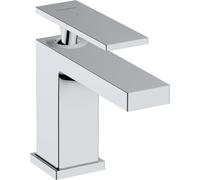 hansgrohe Tecturis E mezclador monomando de lavabo 80, 122mm de proyección, sin juego de desagüe, CoolStart, EcoSmart+, 73001000, Color: cromado