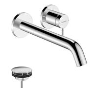 Hansgrohe Grifo de lavabo empotrado Tecturis S 73351000 monomando EcoSmart alcance 225 mm cromo