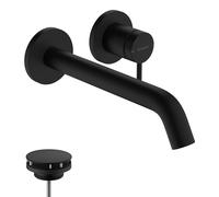 Hansgrohe Grifo de lavabo empotrado Tecturis S – monomando EcoSmart+ 225 mm negro mate 73351670