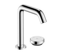 Hansgrohe Tecturis S - Grifo de lavabo con caño, instalación de 2 orificios, CoolStart, EcoSmart+, cromo 73353000
