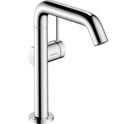 Hansgrohe Tecturis S, grifo monomando para lavabo, modelo 210, acabado "Fine", con tecnología "CoolStart", "EcoSmart+", caño giratorio y sistema de desagüe con apertura mediante presión, color cromado