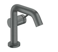 Hansgrohe Tecturis S - Grifo para lavabo con desagüe Push-Open, CoolStart, EcoSmart+, cromo negro cepillado 73320340