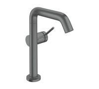 Hansgrohe Tecturis S - Grifo para lavabo con desagüe Push-Open, CoolStart, EcoSmart+, cromo negro cepillado 73360340