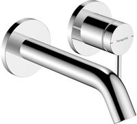 Hansgrohe Tecturis S - Grifo empotrado de lavabo, montaje de 2 orificios, EcoSmart, cromo 73350000