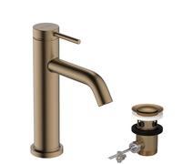 Hansgrohe Grifo de lavabo Tecturis S monomando CoolStart EcoSmart+ Bronce cepillado 73314140