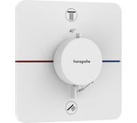hansgrohe, Termostato ShowerSelect Comfort Q UP, para 2 salidas, compatible con EN 1717, material: metal