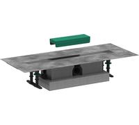 hansgrohe uBox juego completo universal, instalación estándar para canaletas de ducha juegos prefabricados 600mm, 56022180