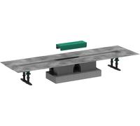 Hansgrohe uBox universal - Kit completo de canaleta de ducha lineal 900, para instalación estándar, acero inoxidable 56025180