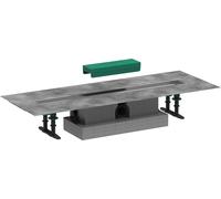 Hansgrohe uBox universal - Kit completo de canaleta de ducha lineal 700, para instalación estándar, acero inoxidable 56023180