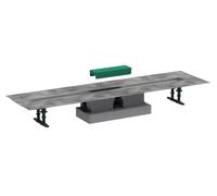 Hansgrohe uBox universal - Kit completo de canaleta de ducha lineal 1000, para instalación estándar, acero inoxidable 56026180