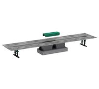 Hansgrohe uBox universal - Kit completo de canaleta de ducha lineal 1200, para instalación estándar, acero inoxidable 56027180