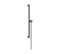 Hansgrohe Unica - Barra de ducha de 66 cm, con manguera de ducha, cromo negro cepillado 24402340
