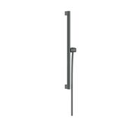 Hansgrohe Unica - Barra de ducha de 66 cm, con manguera de ducha, cromo negro cepillado 24404340