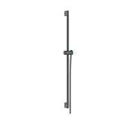 Hansgrohe Unica - Barra de ducha de 96 cm, con manguera de ducha, cromo negro cepillado 24401340