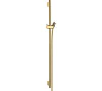 Hansgrohe Unica Barra de ducha S Puro 90 cm con flexo de ducha, color oro pulido, 28631990
