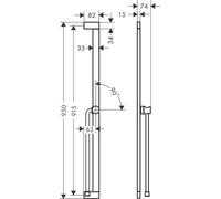 Hansgrohe Unica barra de ducha |90 cm 24405670