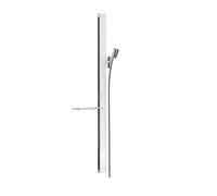 Hansgrohe Unica'E - Barra de ducha 90 cm, con manguera de ducha, blanco/cromo 27640400