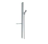 Hansgrohe Unica'E - Barra de ducha 90 cm, con manguera de ducha, cromo 27640000