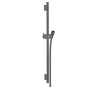 Hansgrohe Unica'S - Barra de ducha 65 cm con manguera de ducha, cromo negro cepillado 28632340