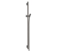 Hansgrohe Unica'S - Barra de ducha 90 cm con manguera de ducha, cromo negro cepillado 28631340
